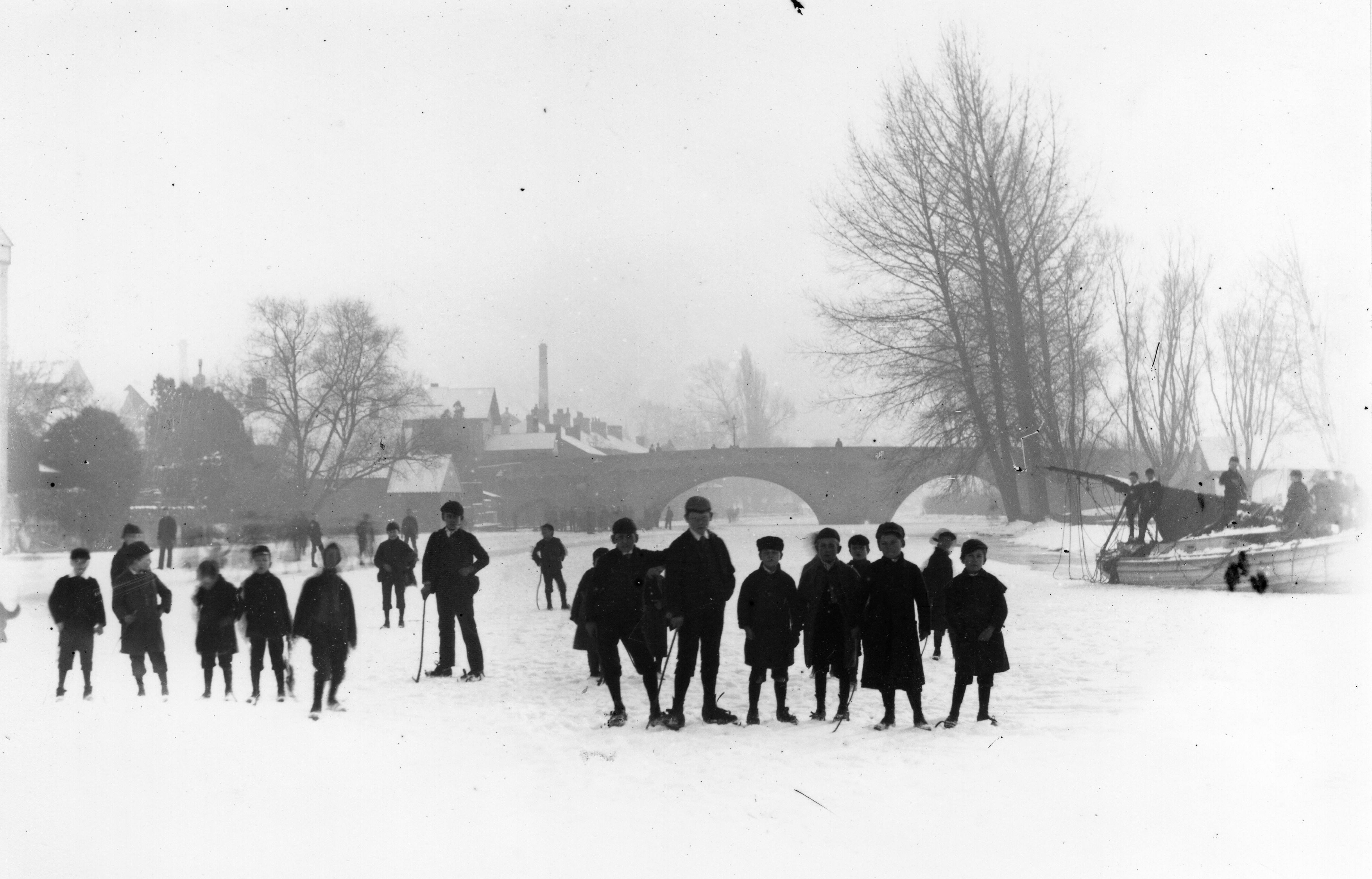 Skøyteløpere på Ouse ved St. Neots 1891