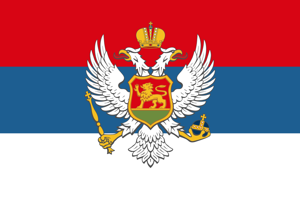 Montenegros flagg 1905Ð1918
