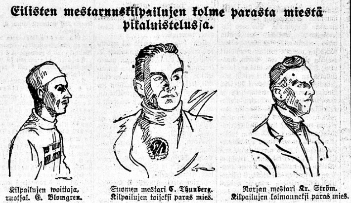 Eric Blomgren, Clas Thunberg, Kristian Strøm